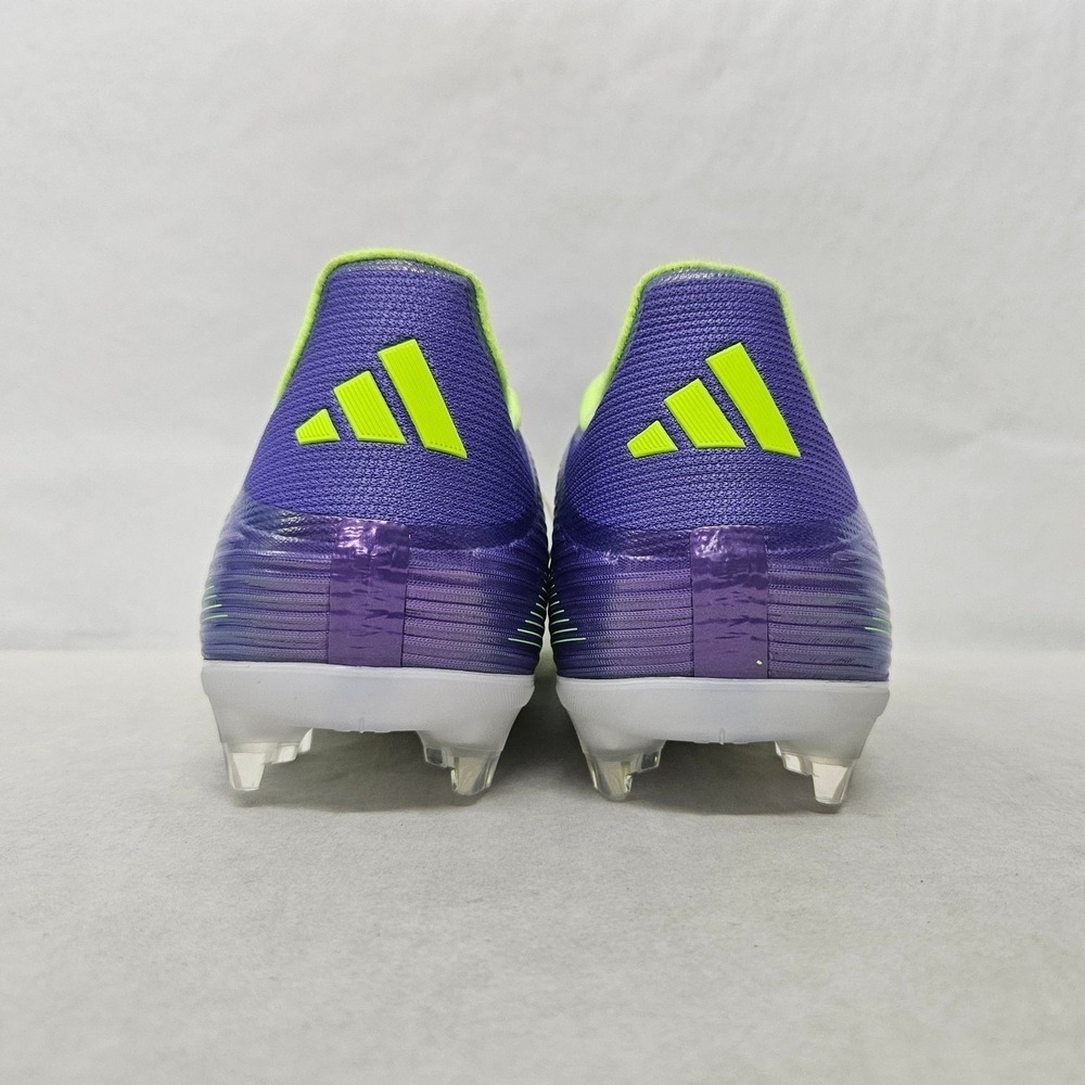 Adidas F50 League FG/MG Soccer Cleats JI0003 Purple Lucid Lemon Mens Size 10.5 - Picture 6 of 10